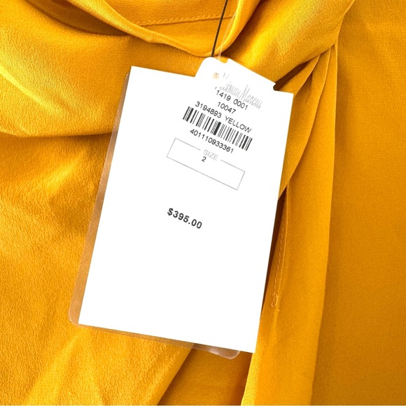 A.L.C. NWT Silk Sophie Top in Carnation in Yellow - Picture 5 of 9